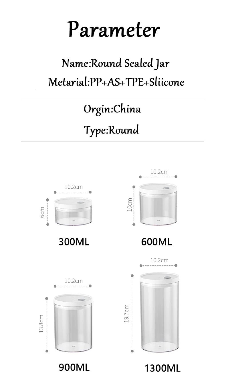 Mini Airtight Round Storage Container