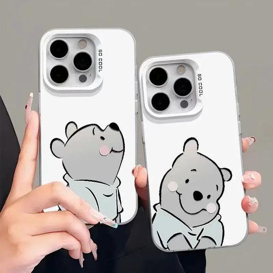 Disney Winnie The Pooh Cute Phone Case For iPhone 15 14 13 12 11 Pro Max XR XS X 12 13 Mini 7 8 Plus Y2K Girl Kawaii Back Cover