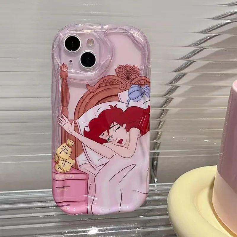 Disney Sleeping Beauty Princess Phone Case For iPhone 16 15 14 13 12 11 Pro Max XR XS X 7 8 Plus Y2K Lovely Soft Silicone Cover