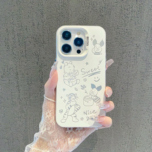 Disney Winnie The Pooh Tigger Phone Case For iPhone 16 15 14 13 12 11 Pro Max MINI 7 8 Plus XR XS MAX Y2K Anti Fall Back Cover